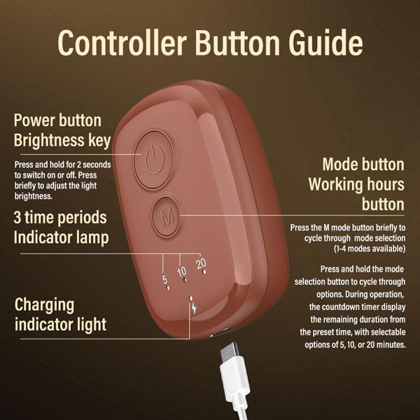 Red Light Therapy Mask for Face, LED Face Mask Light Therapy, 4 Modes Portable Red Light Therapy for Face