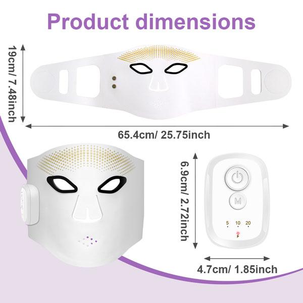 LED Face Mask Light Therapy, Red Light Mask, Infrared Lights Masks