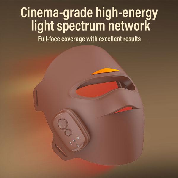 Red Light Therapy Mask for Face, LED Face Mask Light Therapy, 4 Modes Portable Red Light Therapy for Face