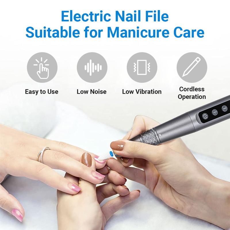 Machine Cordless E-File, Portable Nail Drill Professional