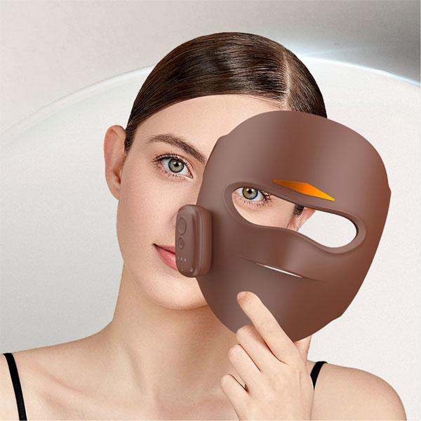 Red Light Therapy Mask for Face, LED Face Mask Light Therapy, 4 Modes Portable Red Light Therapy for Face